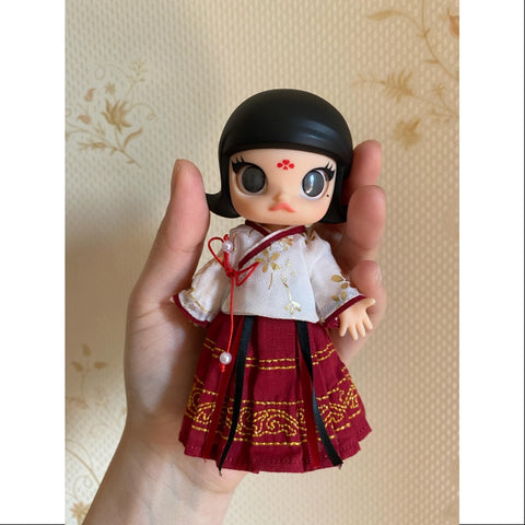 MOLLY Chinese Style Red Skirt BJD Action Figure 2020