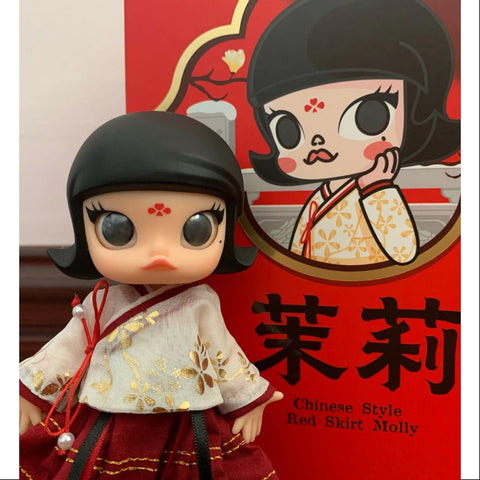 MOLLY Chinese Style Red Skirt BJD Action Figure 2020