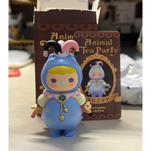 PUCKY Animal Tea Party Series Blue Frog Baby