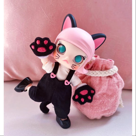 MOLLY Black Cat BJD Action Figure 2020 Pink