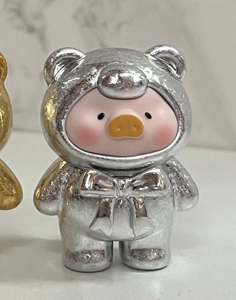 LuLu the Piggy Teddy Mini Ore Collection Blind Bag Series: Silver Meteorite (UR 3/320) (Confirmed Style)