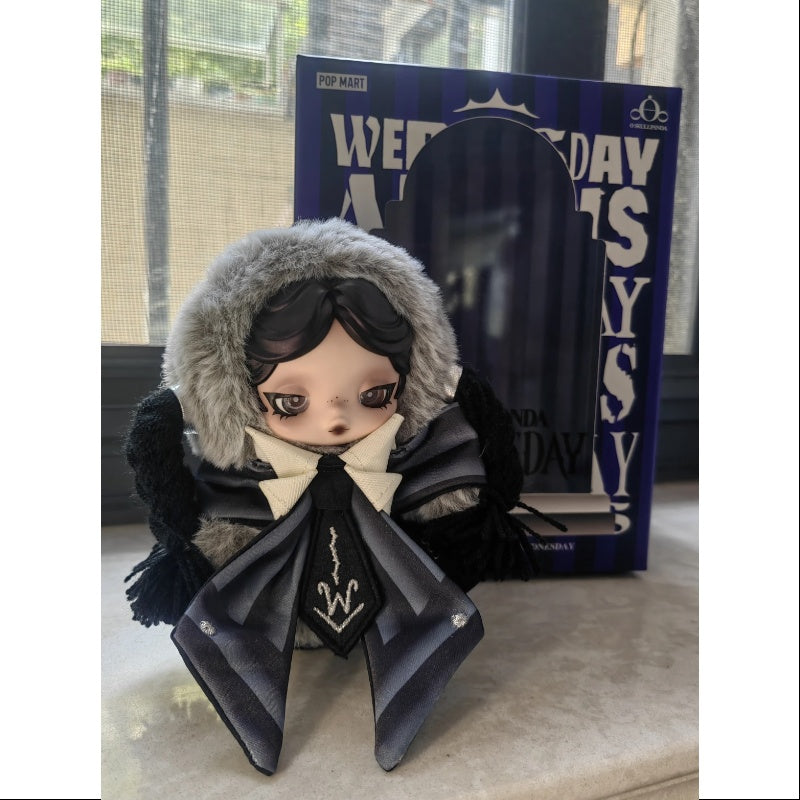 Skullpanda Wednesday Nevermore Academy Uniform Version Vinyl Plush Doll Pendant 2025 Limited Edition