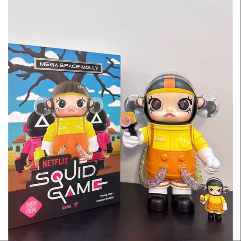 MEGA SPACE MOLLY 400%+100% Squid Game Yellow 2024 Limited