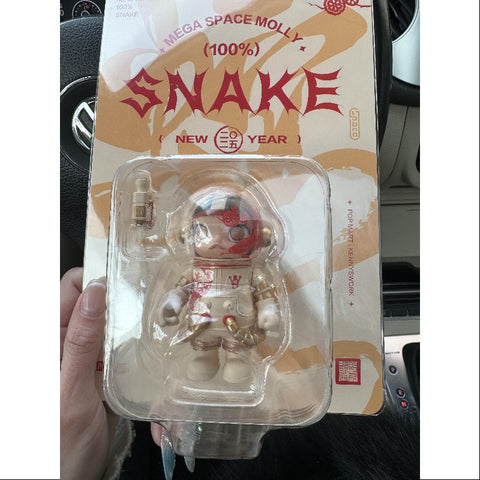 MEGA SPACE MOLLY 100% Snake New Year White 2025 Limited