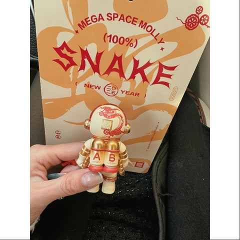 MEGA SPACE MOLLY 100% Snake New Year White 2025 Limited