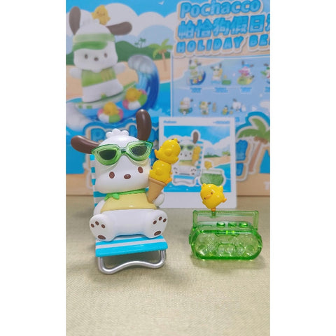 Sanrio Characters Pochacco Holiday Beach Series Bask in the sun together