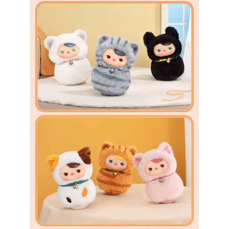 PUCKY Roly Poly Kitty Series Vinyl Plush Whole Set Opened