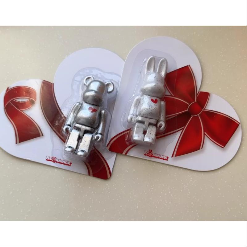 Bearbrick Valentine's Day 20th  Anniv. Set 100% Limited Medicom Be@rbrick