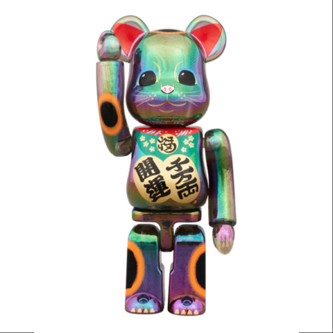 Bearbrick Lucky Cat Tokyo Solamachi Maneki Neko 400% & 100% Be@rbrick 2024 Limited