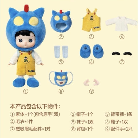 Hacipupu × CRAYON SHINCHAN 1/8 Action Figure BJD Series: Action Kamen (Confirmed Style)