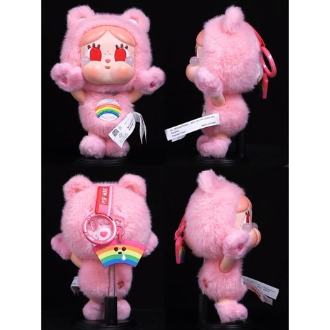 Crybaby × Care Bears Vinyl Plush Pendant Blind Box Series: Cheer Bear (Confirmed Style)