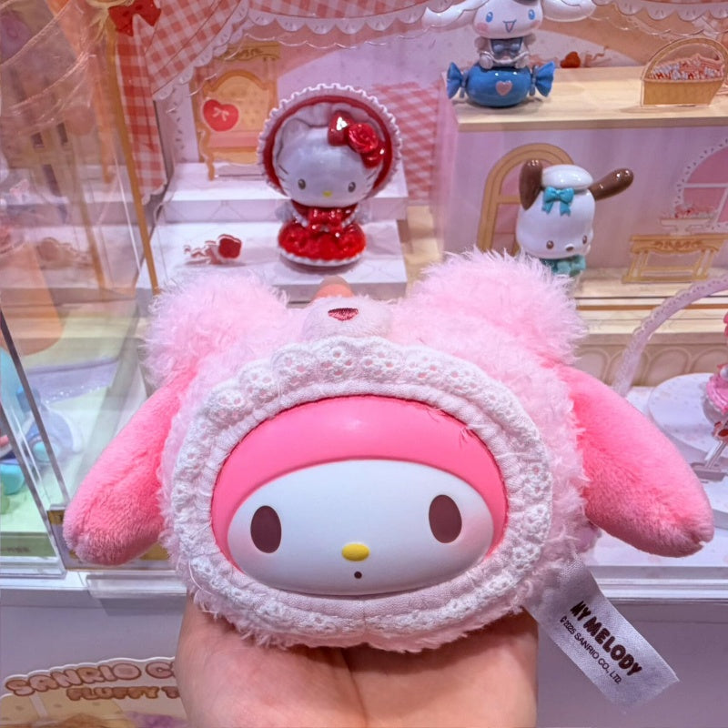 My Melody Sanrio Characters Fluffy Teddy Bear Plush Pendant Series My Melody