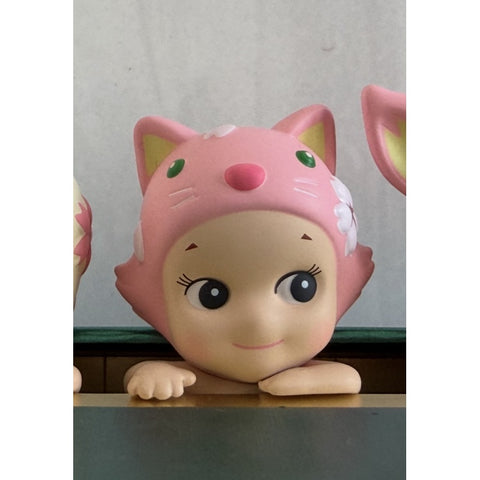 Sonny Angel HIPPERS Cherry Blossom Blind Box Series: Cat (Confirmed Style)