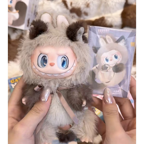 Labubu The Monsters Cat Mode On Vinyl Plush Pendant Blind Box Series: Ragdoll Kitty (Confirmed Style)