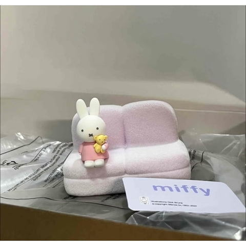 Miffy Sofa Phone Stand Season 2 Blind Box Series: Light Purple Sofa (Secret, 1/96)