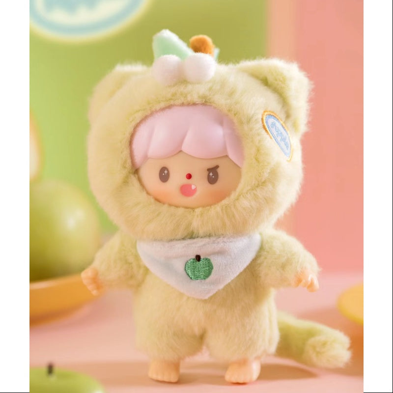 zZoton My little cat Fruit Party Series Thailand limited Vinyl Plush Doll Green Apple Cat zZoton