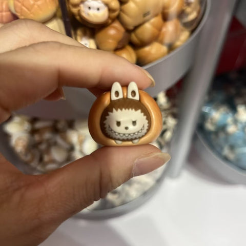 Labubu Pop Bean Baked Bread Series Pretzel Bun