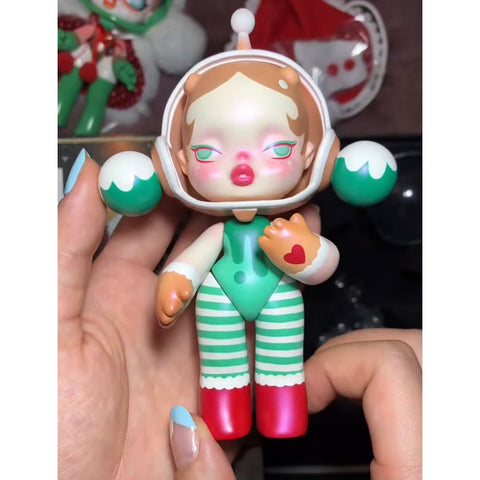 Skullpanda Baby Chritmas Ginger Elf Limited Figurine