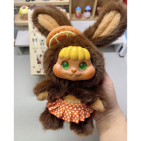 Little Buns Melting Together Plush Pendant Blind Box Series: Orange Peel Chocolate - Bunny Bing (Confirmed Style)