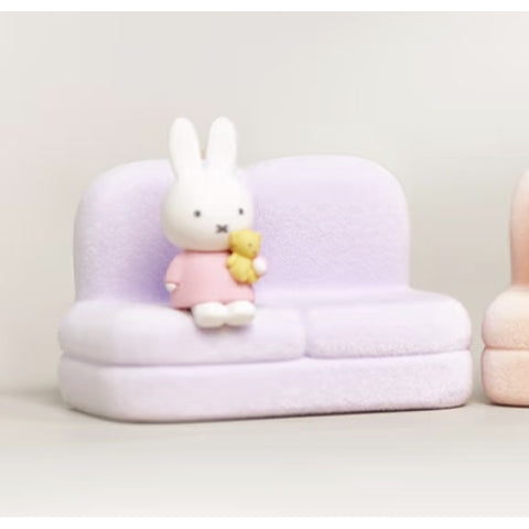 Miffy Sofa Phone Stand Season 2 Blind Box Series: Light Purple Sofa (Secret, 1/96)