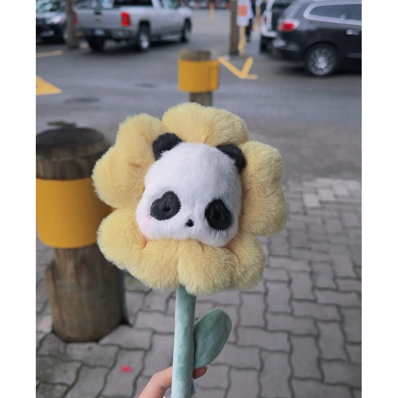 Panda Roll Plush Flower World Blind Box Series: Yellow Plush Flower (Confirmed Style)