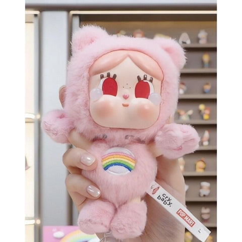 Crybaby × Care Bears Vinyl Plush Pendant Blind Box Series: Cheer Bear (Confirmed Style)