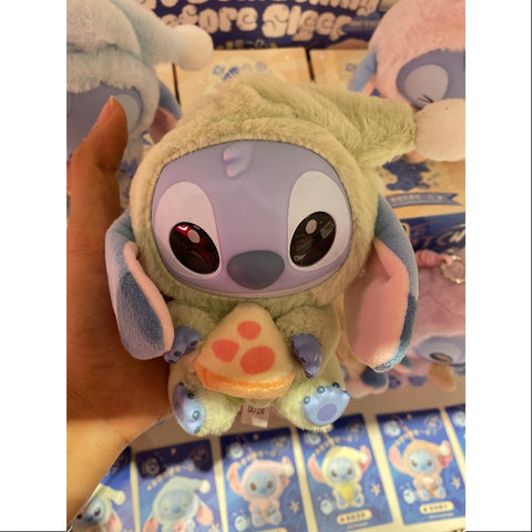 Disney Stitch Eat Something Before Sleep Series Vinyl Plush Pendant Have another meol