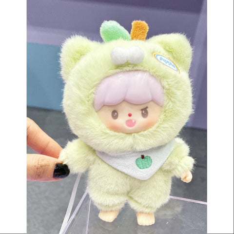 zZoton My little cat Fruit Party Series Thailand limited Vinyl Plush Doll Green Apple Cat zZoton