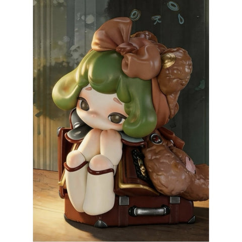 Dual Bear Attic Encounter Blind Box Series: Vintage Leather Trunk (Confirmed Style)
