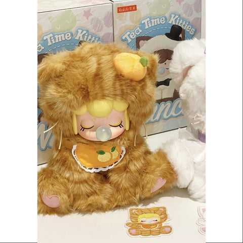 Nanci Tea Time Kitties Vinyl Plush Series Orange Bread