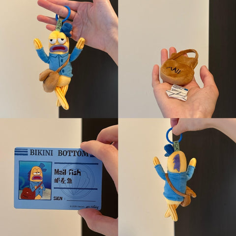 Bikini Bottom Buddies Whimsical Plush Blind Box Series 2: Mail Fish (Confirmed Style)
