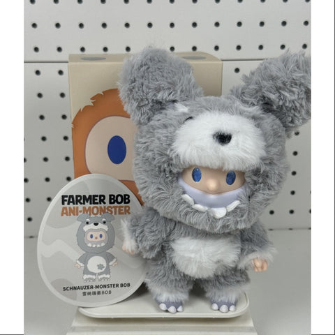 FARMER BOB Ani-Monster Series Vinyl Plush Pendant SCHNAUZER-MONSTER BOB