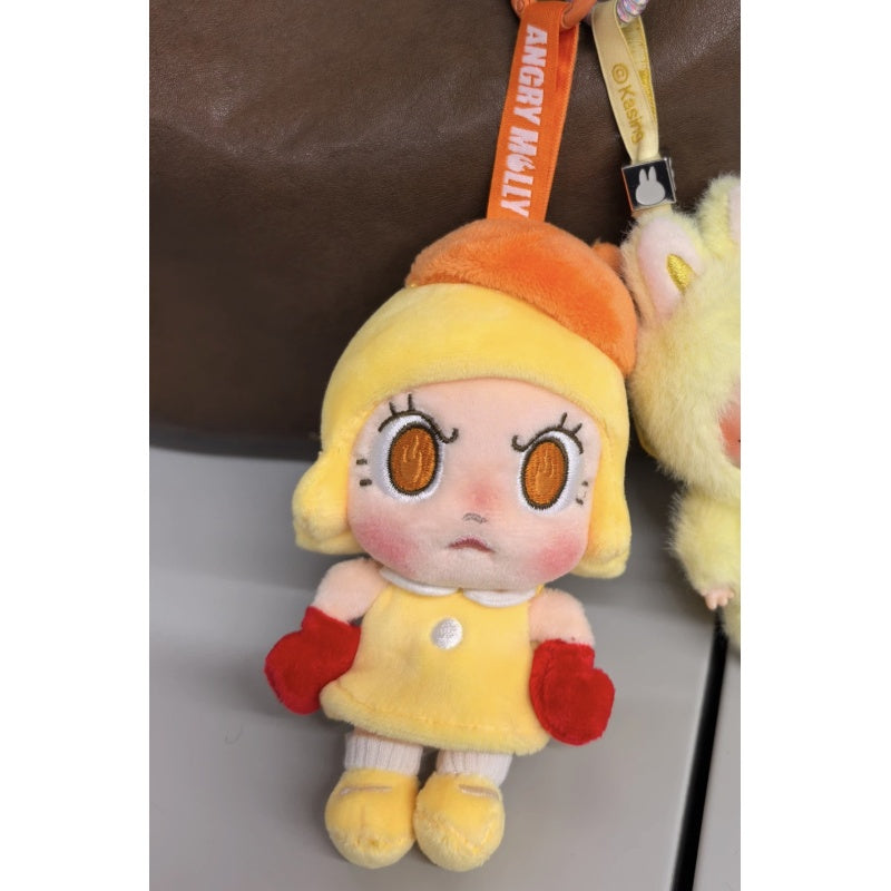 Angry Molly Energy シークレットYellow fire Angry Molly Angry Energy Plush Pendant Blind Box Series: Yellow