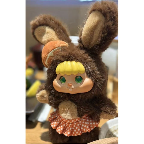 Little Buns Melting Together Plush Pendant Blind Box Series: Orange Peel Chocolate - Bunny Bing (Confirmed Style)