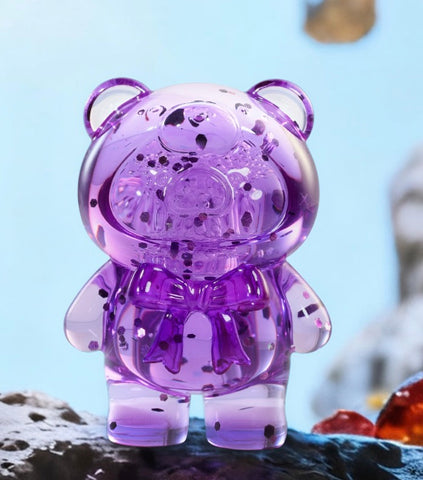 LuLu the Piggy Teddy Mini Ore Collection Blind Bag Series: Amethyst (R 1/20) (Confirmed Style)