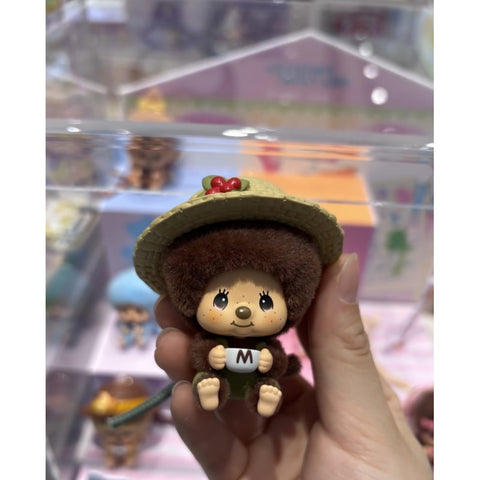 Monchhichi Mon Mon Farm Classic Coffee Plush Pendant Blind Box Series: Coffee Break (Confirmed Style)