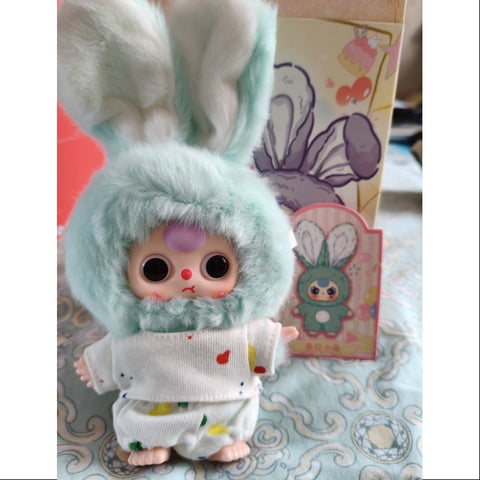 Baby Three Rabbit Miniature Bunny Plush Pendant Series Spring Bunny