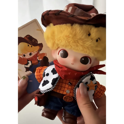 DIMOO WORLD × PIXAR Vinyl Plush Pendant Blind Box Series: Woody (Confirmed Style)