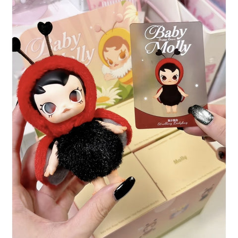 Baby Molly Buggy Roam Vinyl Plush Blind Box Series: Strolling Ladybug (Confirmed Style)