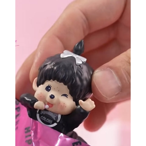 Monchhichi Hippers Colors Wink Blind Box Series: Pearl Black (Secret, 1/144)