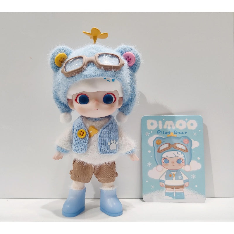 Dimoo Hug Bear DIMOO Pilot Bear Action Figure – TOYSEZ