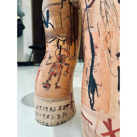 MEGA α SKULLPANDA Jean-Michel Basquiat 1000% Limited Figurine