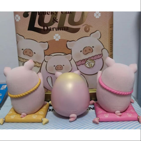 LuLu the Piggy Lucky Cat& Daruma Limited Original Color