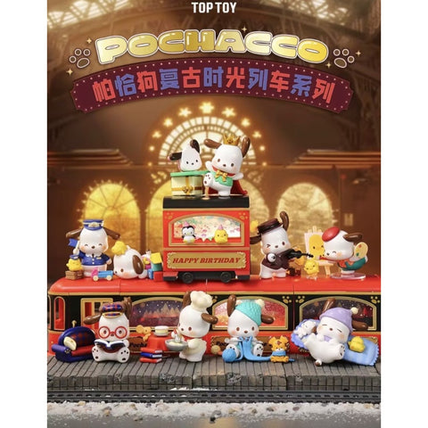 Sanrio Pochacco Vintage Time Train Series Whole Set Brand New With Plastic