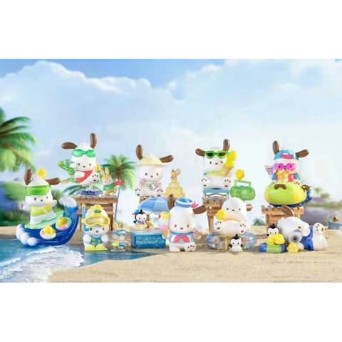 Sanrio Characters Pochacco Holiday Beach Series Whole Set Brand New With Plastic