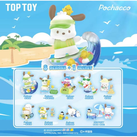 Sanrio Characters Pochacco Holiday Beach Series Whole Set Brand New With Plastic