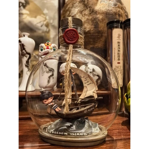 Hirono Freedom Island Drift Bottle Ornament 2025 Limited Edition
