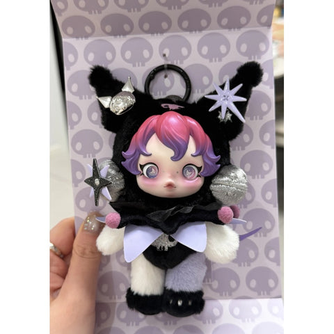 Skullpanda x Kuromi Vinyl Plush Doll Pendant 2025 Limited Edition