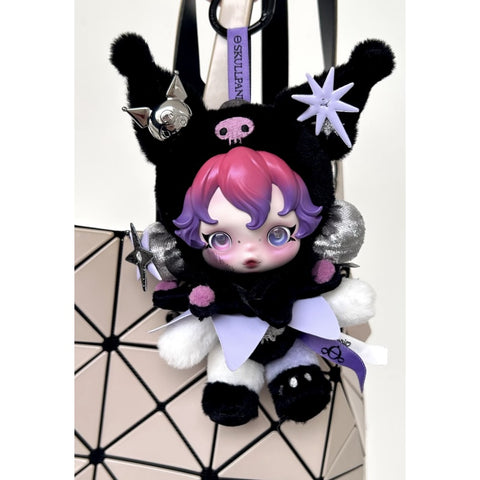 Skullpanda x Kuromi Vinyl Plush Doll Pendant 2025 Limited Edition