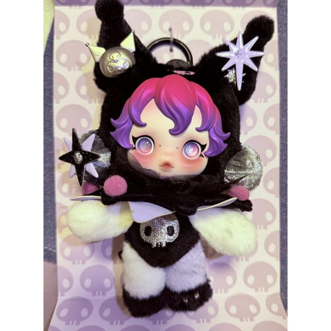 Skullpanda x Kuromi Vinyl Plush Doll Pendant 2025 Limited Edition